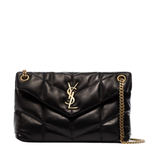 Saint Laurent Loulou Puffer Small Bag in Black Nappa Leather, 29 cm
