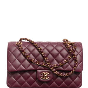 Chanel 11.12 Double Flap burgundy medium bag 25.5 cm