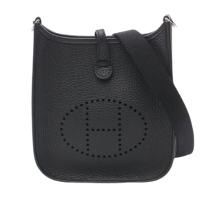 Hermès Evelyne III 16 bag in black Clémence leather