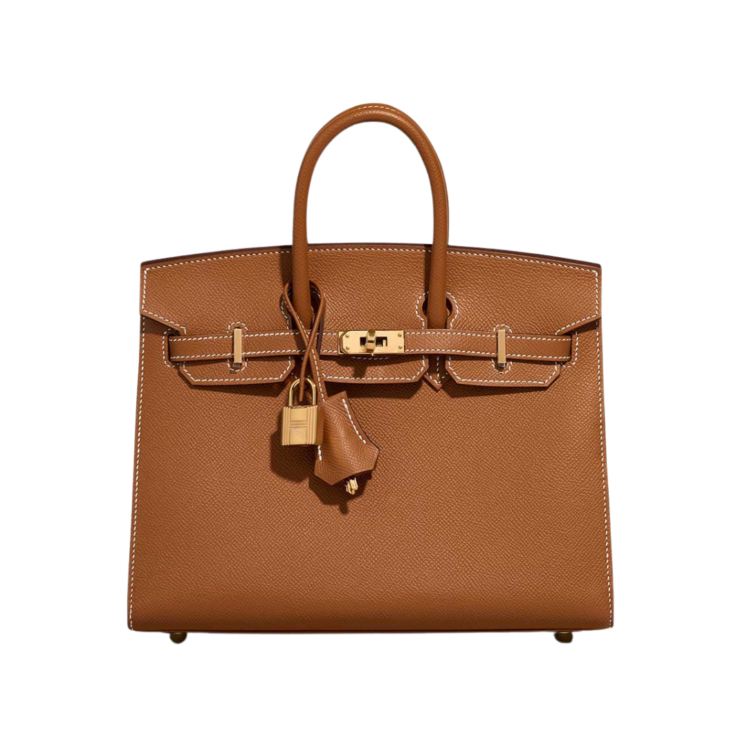 Hermès Birkin 25 Bag in Gold Togo Leather