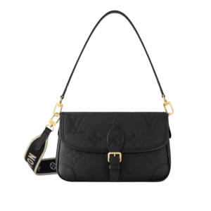 Louis Vuitton Diane bag in black Monogram Empreinte leather 24 cm