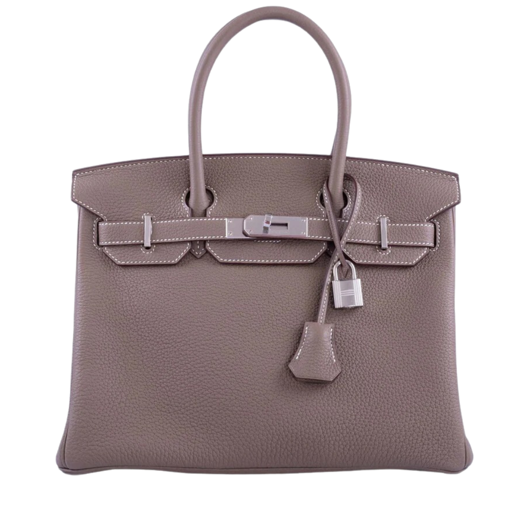 Hermès Birkin 30 Bag in Etoupe Togo Leather