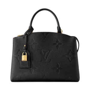 Louis Vuitton Petit Palais bag in black Monogram Empreinte leather 29 cm