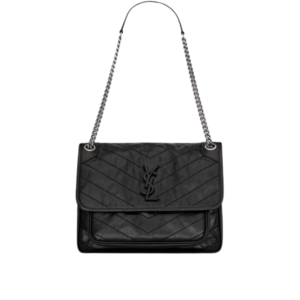 Saint Laurent Niki Medium Bag in Black Vintage Leather 28cm