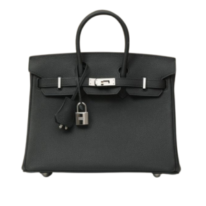 Hermès Birkin 25 Bag in Black Togo Leather
