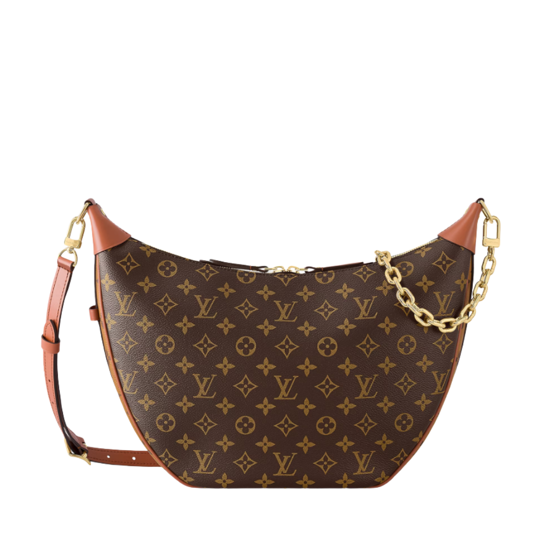 Louis Vuitton Loop Hobo Bag in Brown Monogram Canvas 38 cm