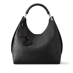 Louis Vuitton Carmel Bag in Black Mahina Leather 40cm